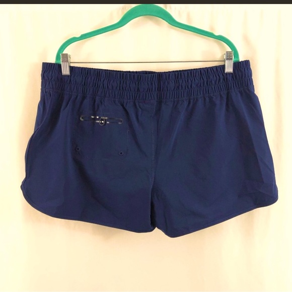 Lands End Swim Board Shorts Built in Brief Navy 18 - Picture 2 of 3